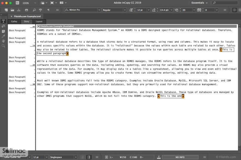 اسکرینشات 1 Adobe InCopy