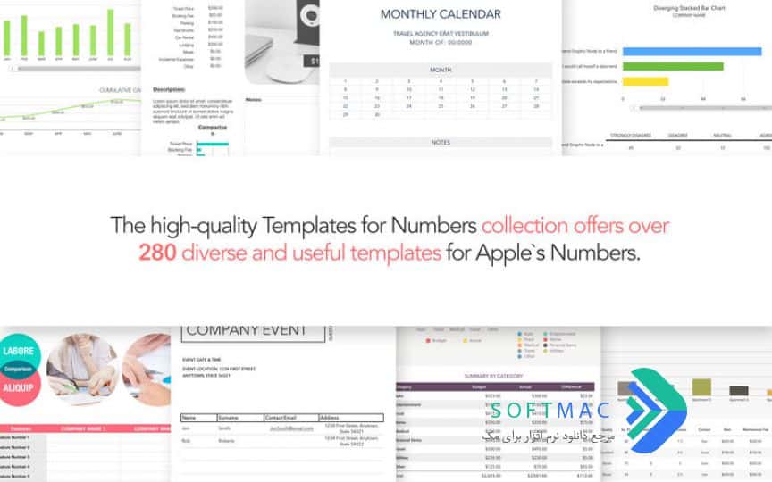 اسکرینشات 3 DesiGN for Numbers Templates