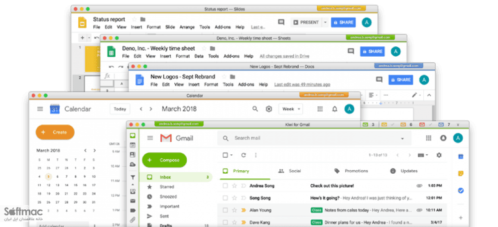 اسکرینشات 3 Kiwi for Gmail