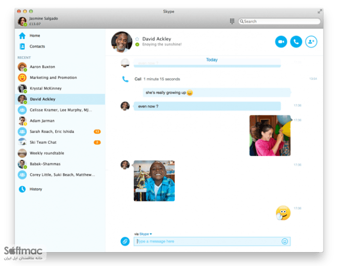 اسکرینشات 1 Skype