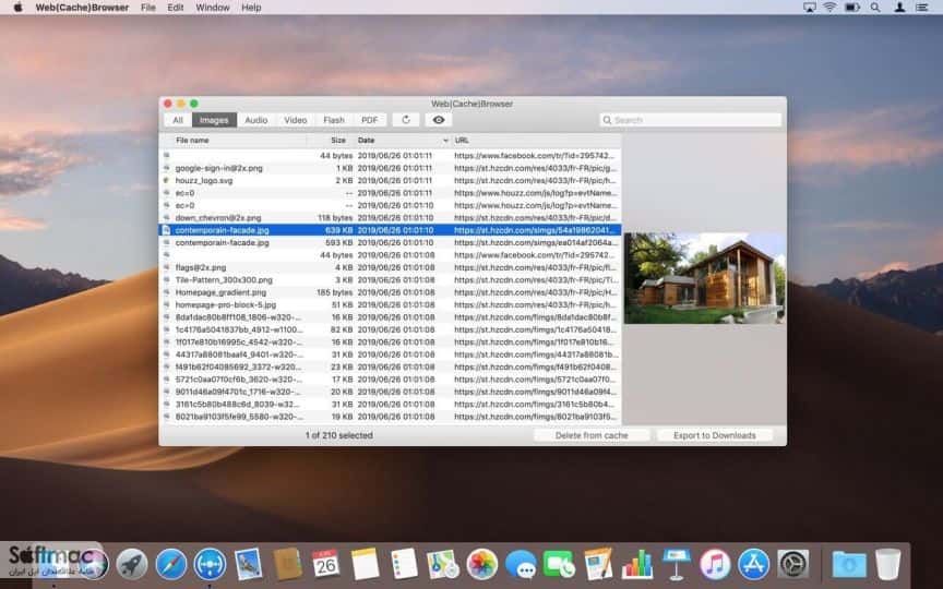 اسکرینشات 3 Web Cache Browser