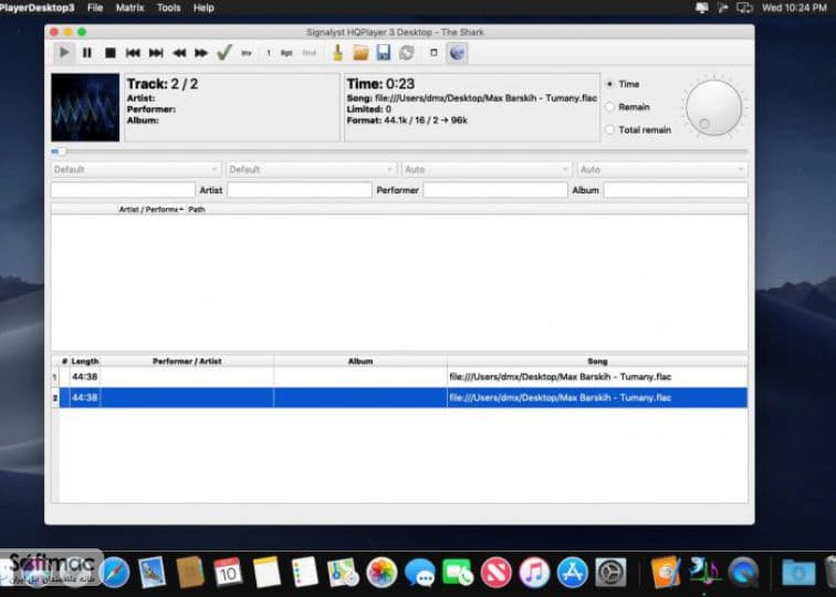 اسکرینشات 1 HQPlayer Pro