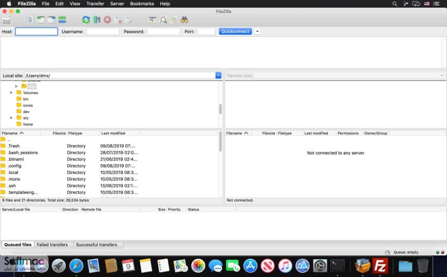 اسکرینشات 3 FileZilla