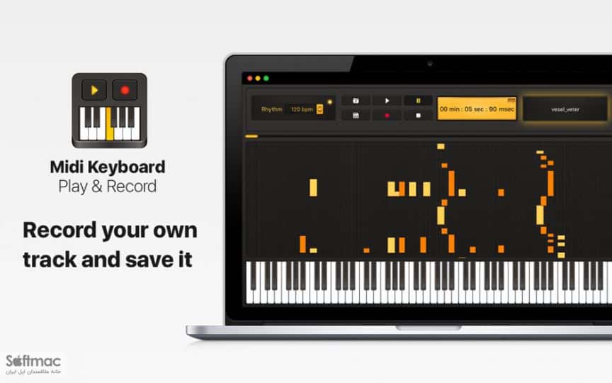 اسکرینشات 2 Midi Keyboard