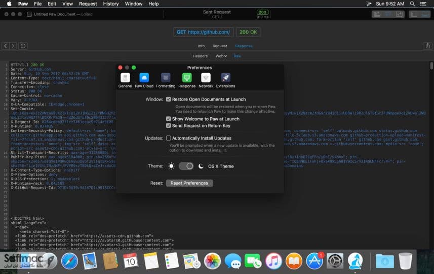 اسکرینشات 1 Paw HTTP Client