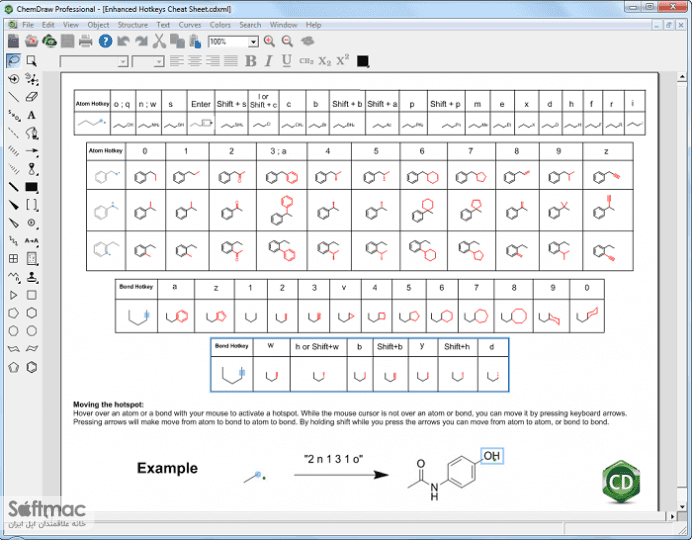 اسکرینشات 3 ChemDraw Professional