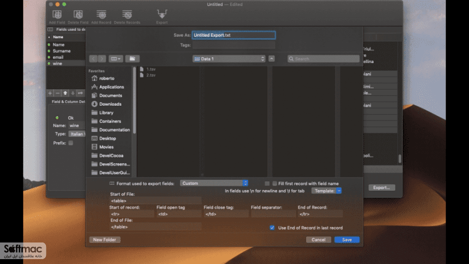 اسکرینشات 1 Data Creator