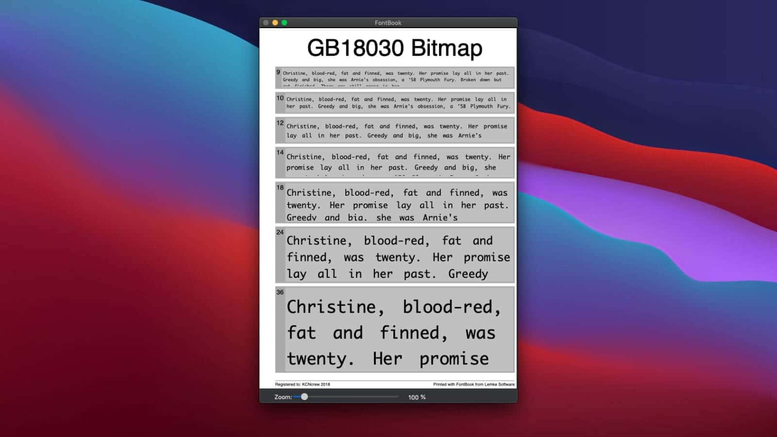 اسکرینشات 3 FontBook