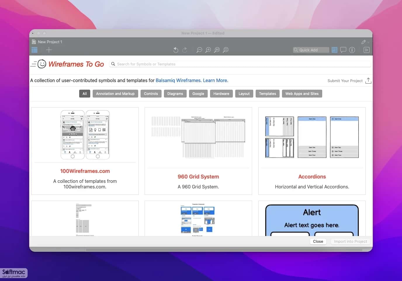 اسکرینشات 3 Balsamiq Mockups