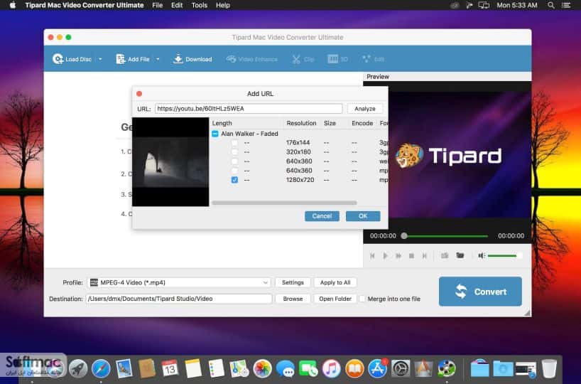 اسکرینشات 2 Tipard Mac Video Converter Ultimate