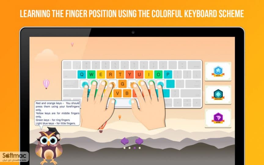 اسکرینشات 1 Master Of Typing For Kids