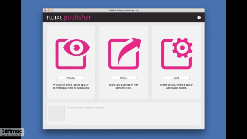 اسکرینشات 1 Twixl Publisher Pro