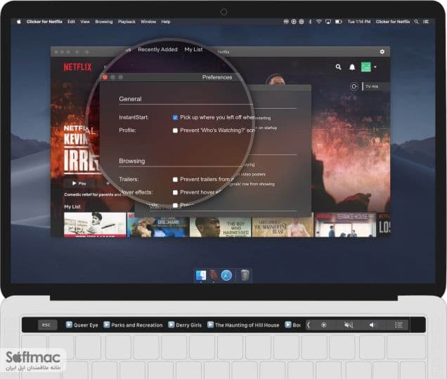 اسکرینشات 1 Clicker for Netflix