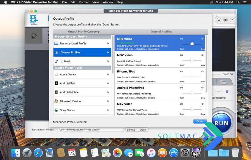 اسکرینشات 1 WinX HD Video Converter
