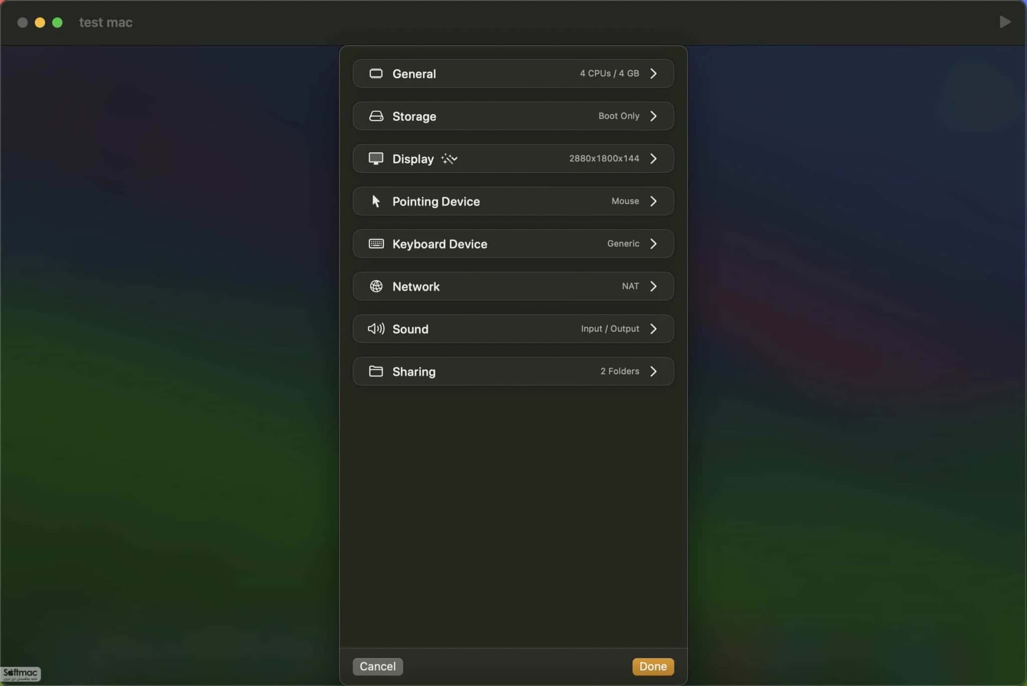 اسکرینشات 2 VirtualBuddy