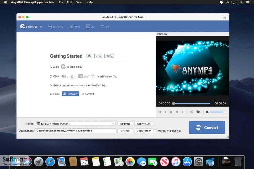 اسکرینشات 1 AnyMP4 Mac Blu-ray Ripper