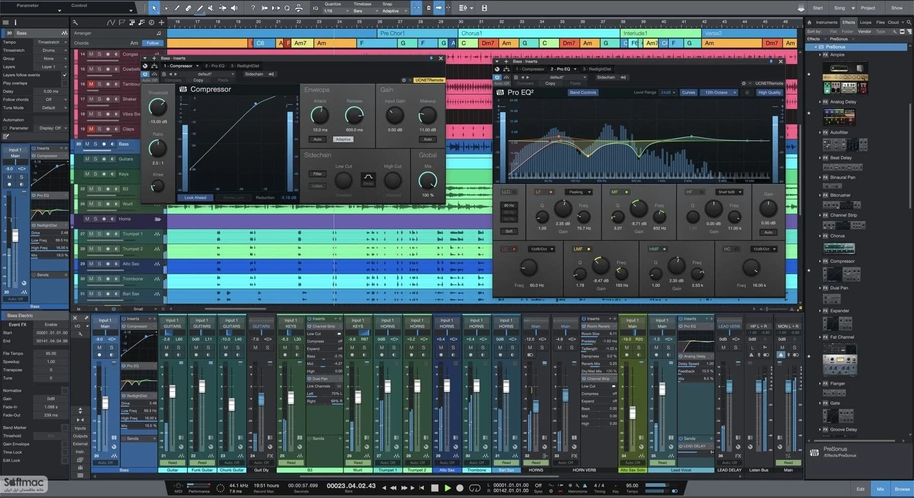 اسکرینشات 1 PreSonus Studio One Pro
