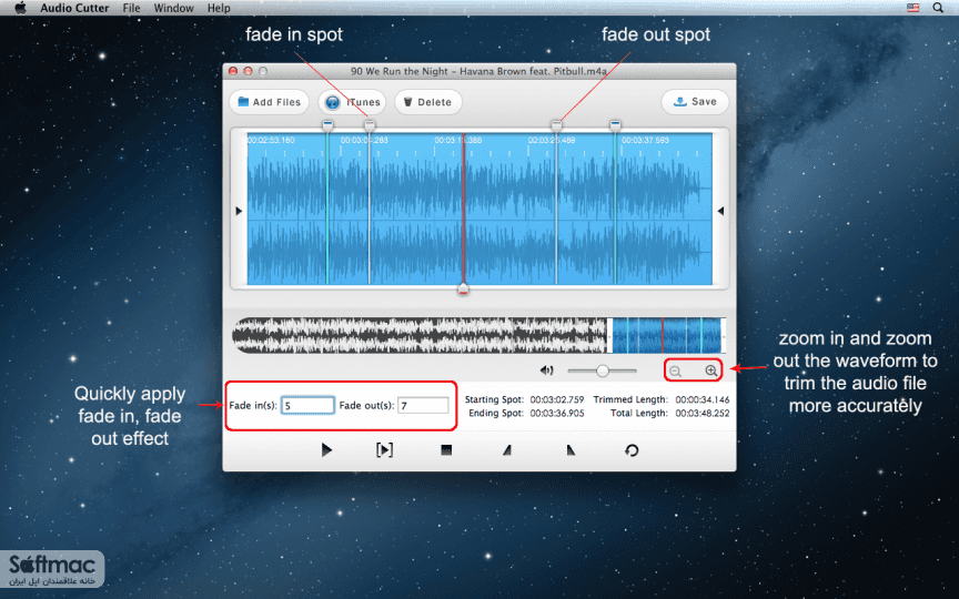 اسکرینشات 2 Audio Cutter