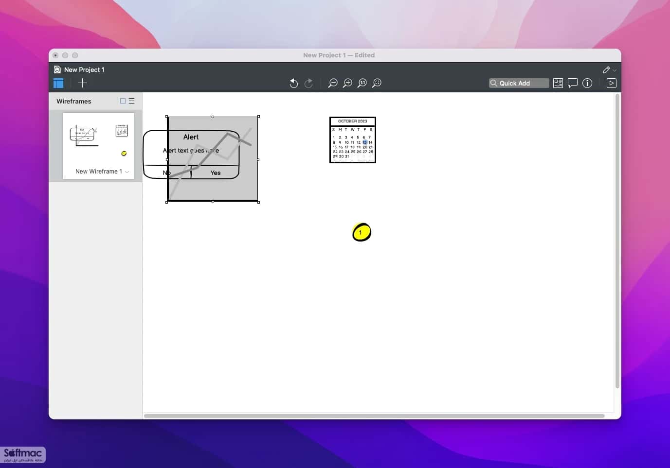اسکرینشات 2 Balsamiq Mockups