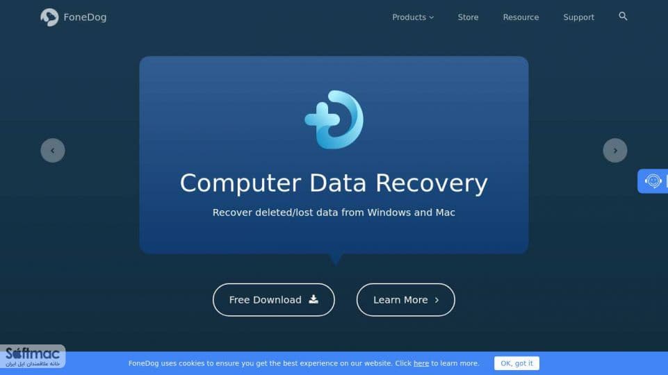 اسکرینشات 1 FoneDog Data Recovery