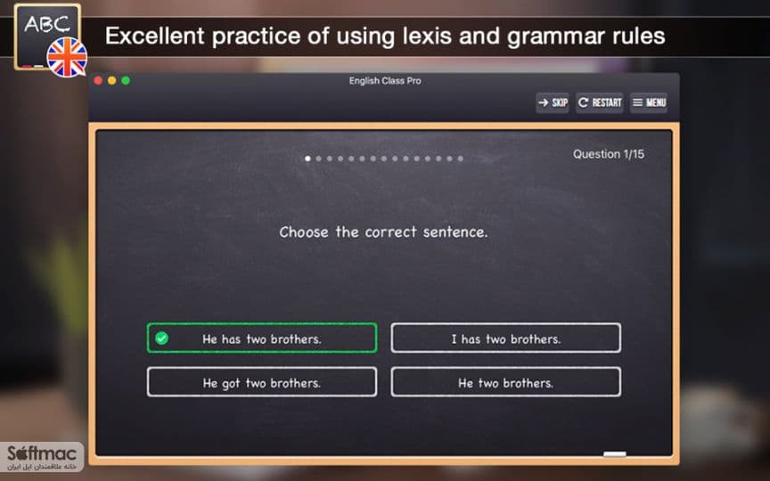اسکرینشات 1 English Class Pro