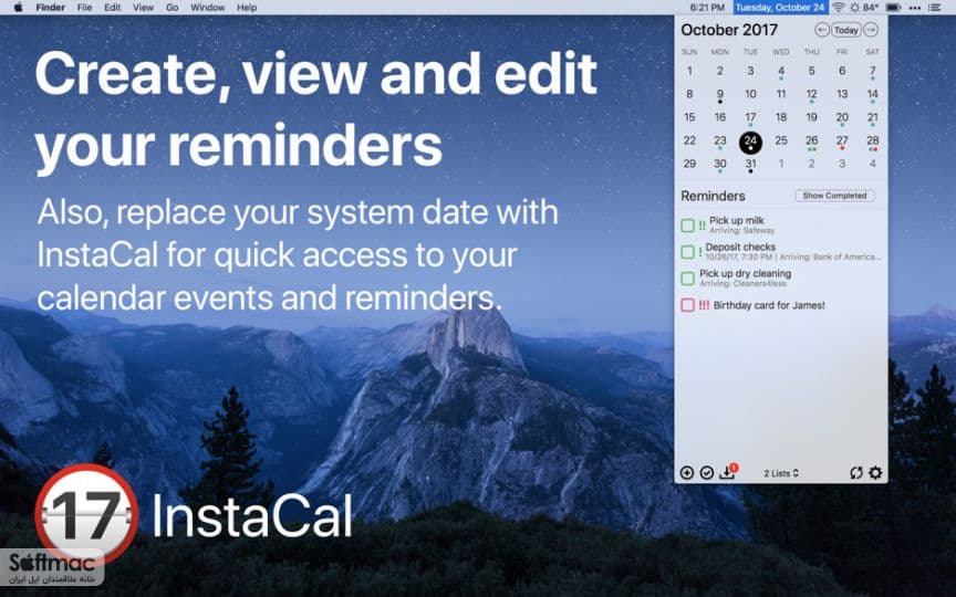 اسکرینشات 1 InstaCal
