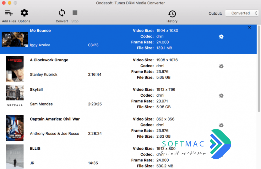 اسکرینشات 1 DRM Converter