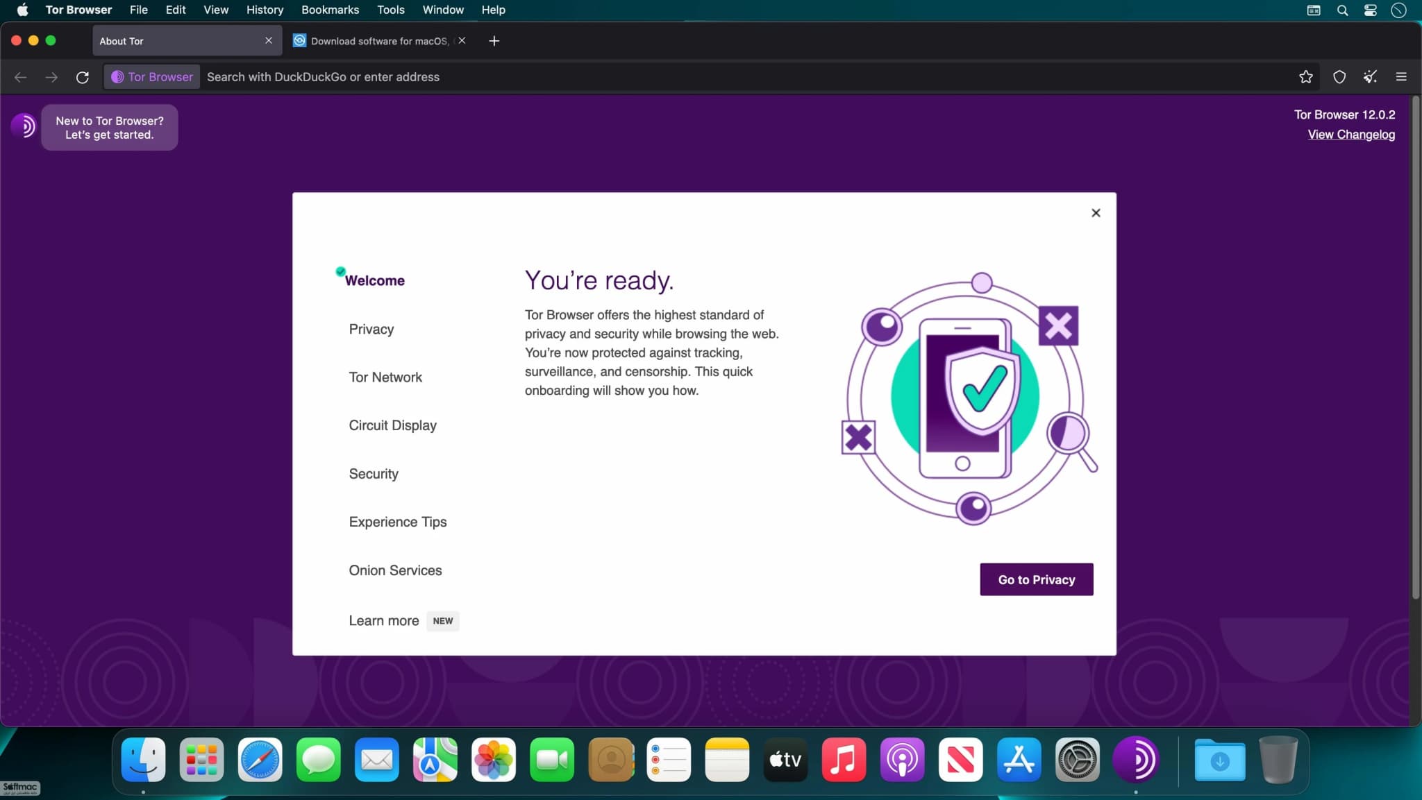 اسکرینشات 1 Tor Browser