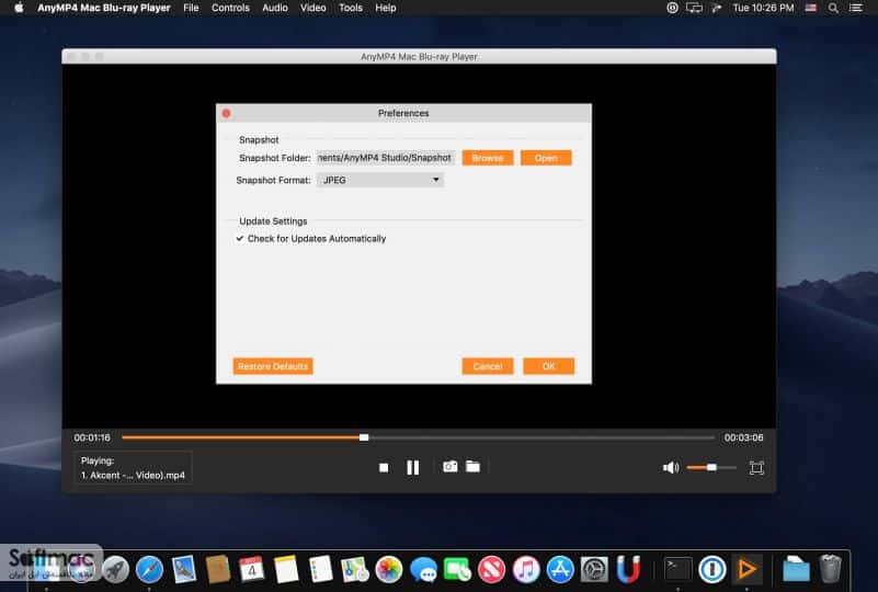 اسکرینشات 3 AnyMP4 Mac Blu-ray Player