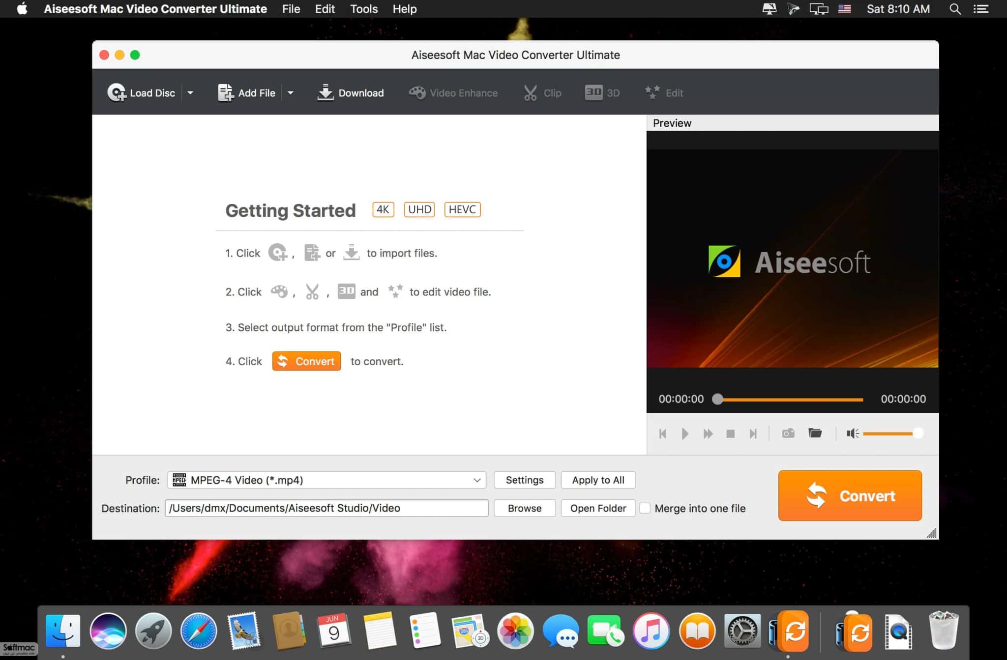 اسکرینشات 3 Aiseesoft Mac Video Converter Ultimate