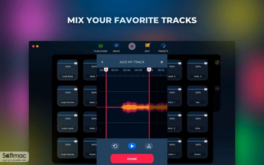 اسکرینشات 1 Loop Mash Up Pro