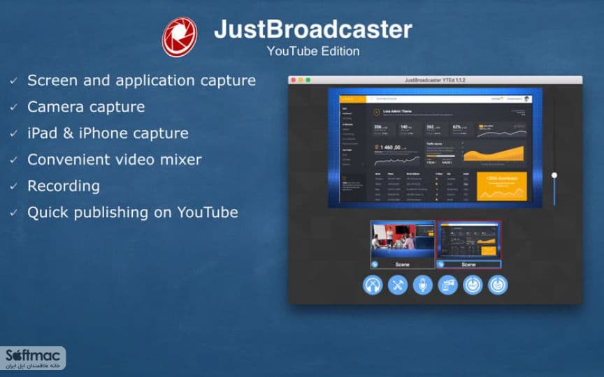 اسکرینشات 1 JustBroadcaster for YouTube