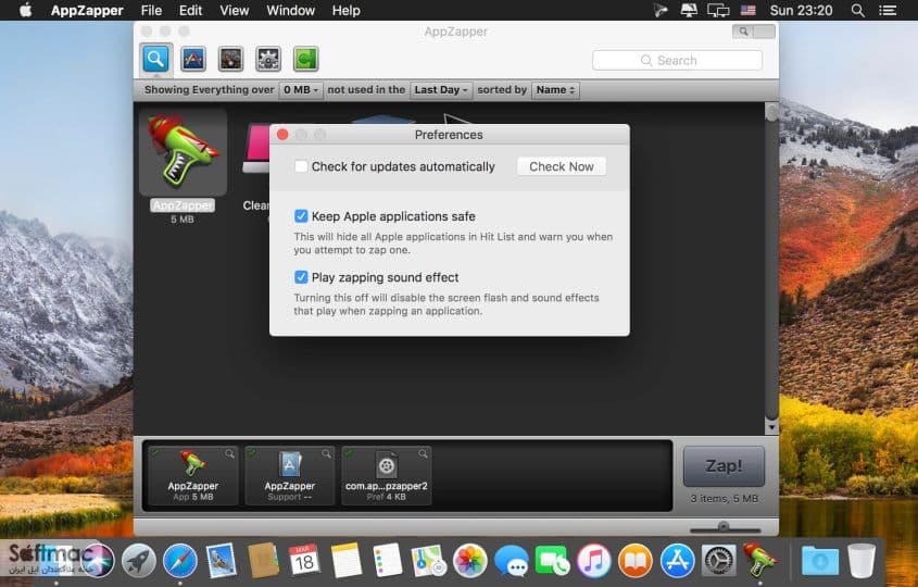 اسکرینشات 1 AppZapper