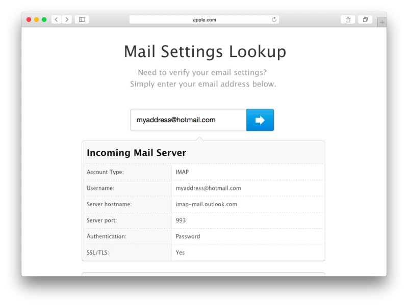 روش تنظیم هات‌میل (Hotmail) در مک
