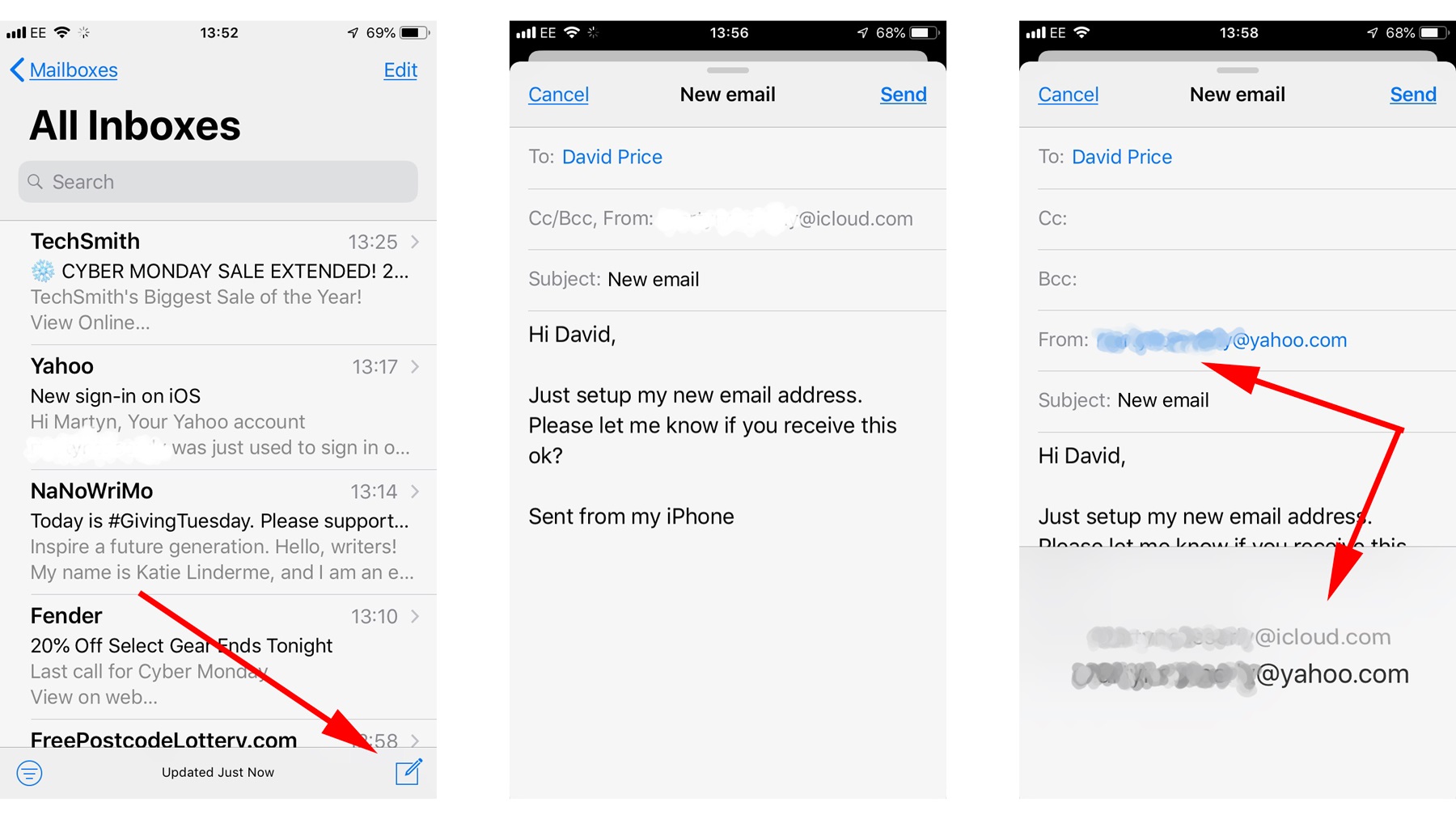 روش تنظیم و ارسال ایمیل در آیفون و آیپد